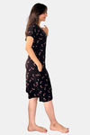 Sweetmoon Long T Shirt Nightdress - Brown — thumbnail 4